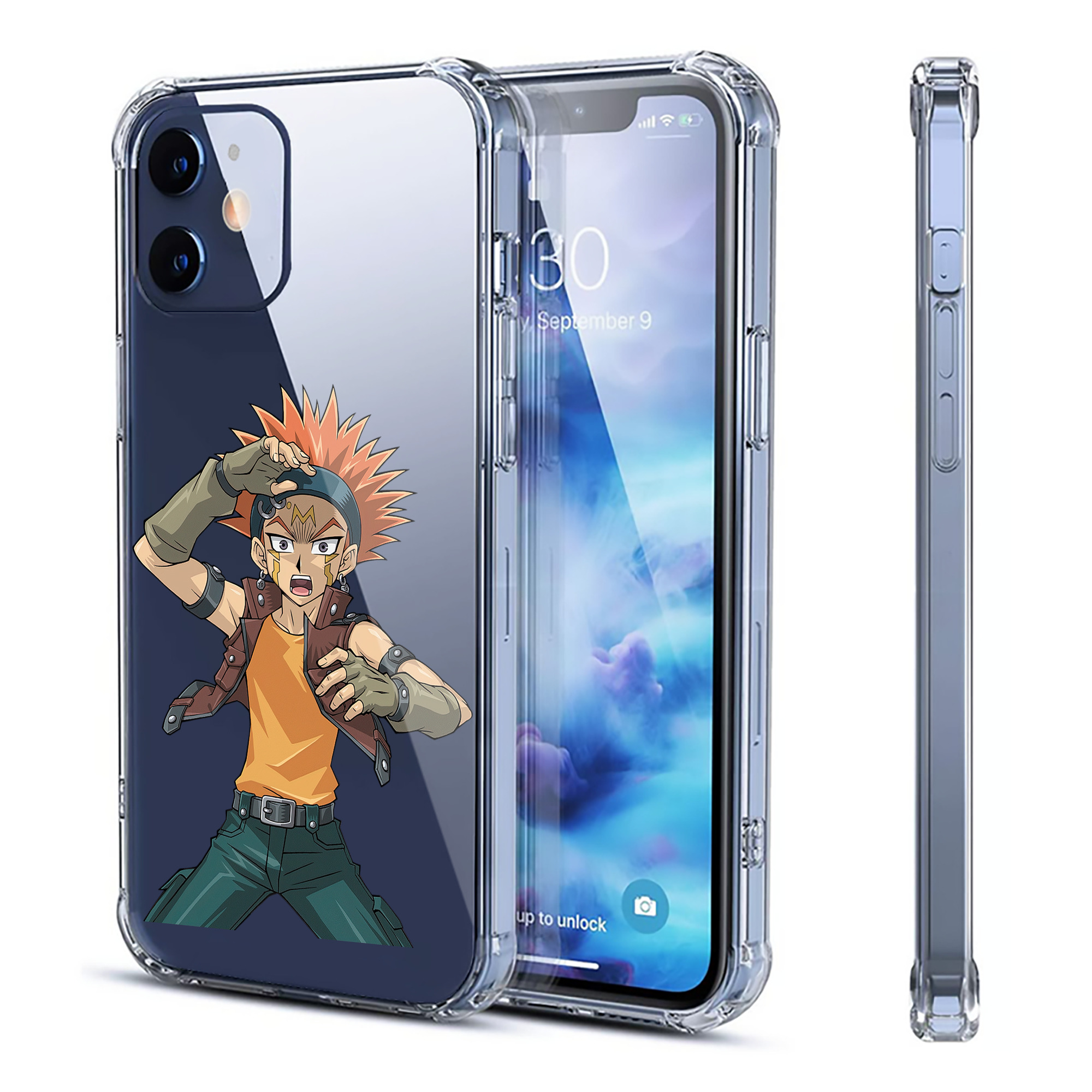 （画像用） 遊☆戯☆王 Yu-Gi-Oh! 【iPhone 12シリーズ対応】透明スマホケース（クリアソフトケース）